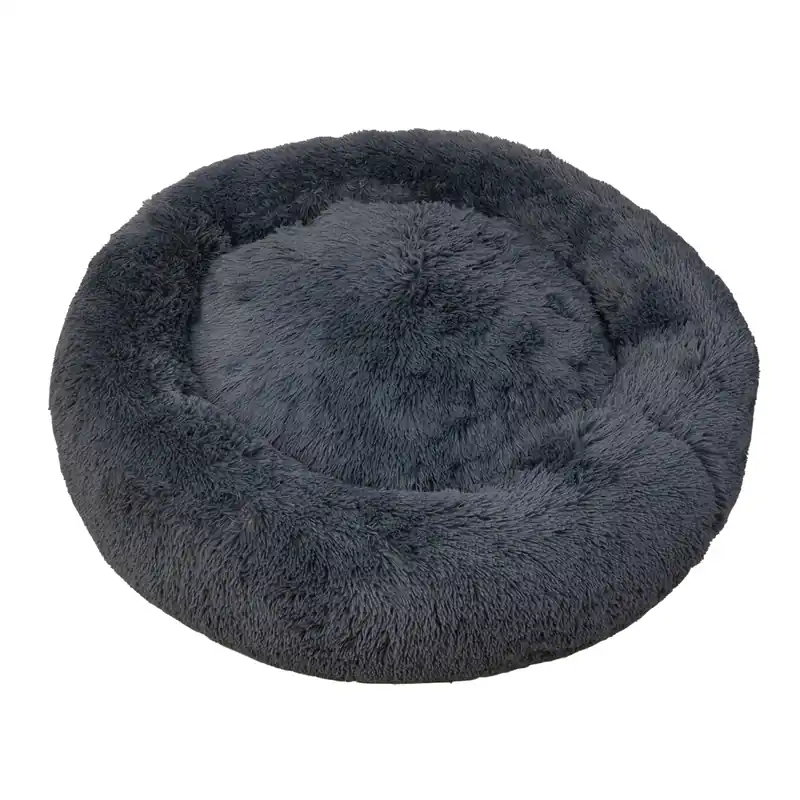 Zertifiziert Allpets Kuscheldonut Holly XL Ø 110 x 35 cm dunkelgrau